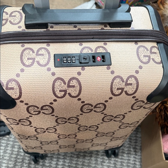 Tan and Dark Brown Monogram Luggage - Picture 3 of 4